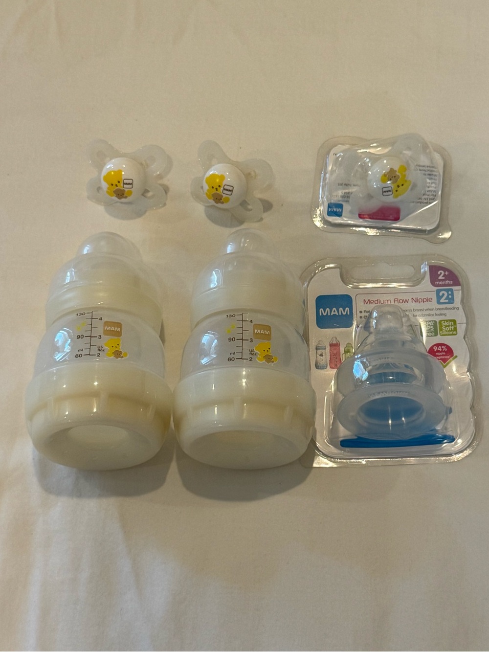 Mam bottles and pacifier bundle